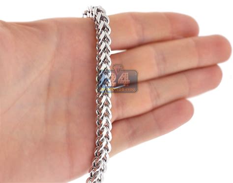 So, if you are someone who does not like loud jewellery, a silver ring. Sterling Silver Hollow Franco Mens Chain 7 mm 24 28 30 inch