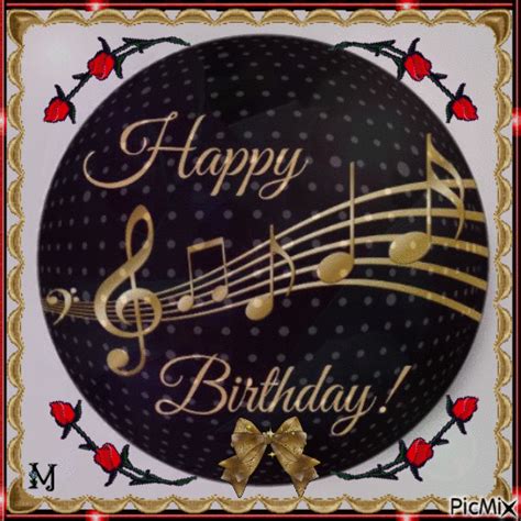 Happy Birthday Musical Note  Pictures Photos And Images For