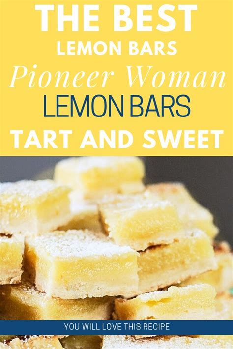 Bring up 2 sides of foil so edges meet. Pioneer Woman Lemon Bars - Jen Around the World | Recipe ...