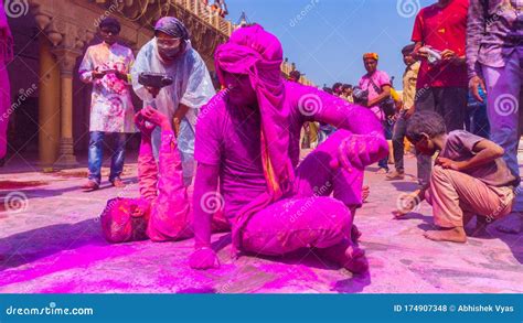 Mathura Holi Festival Editorial Stock Photo Image Of Bhavan 174907348