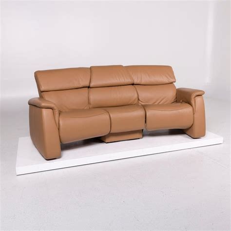 Contact a supplier or the parent company directly to get a quote or to find out a price. Himolla Leather Sofa Cognac Brown Three-Seat Relax ...