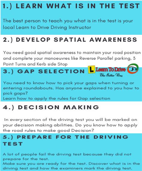 Preparing For The Driving Test Learn To Drive