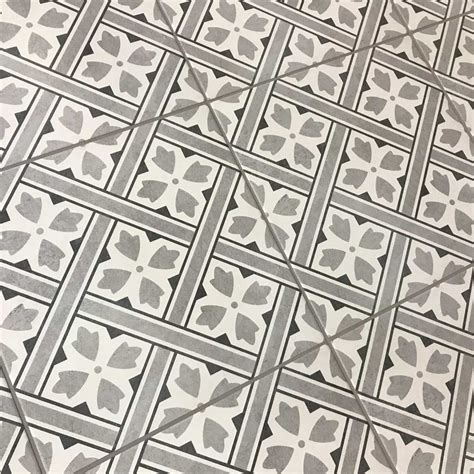 Laura Ashley Mr Jones Charcoal Floor Tile Ceramic Planet Tile Floor