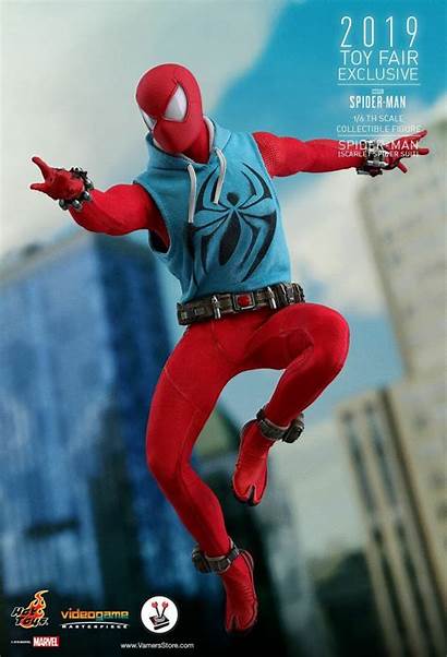 Spider Scarlet Suit Toys Toy Figure Marvel