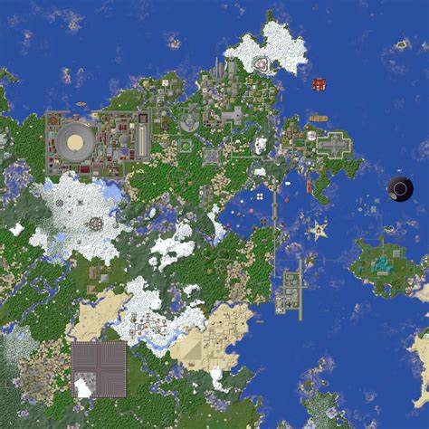 Minecraft Earth Map With Cities