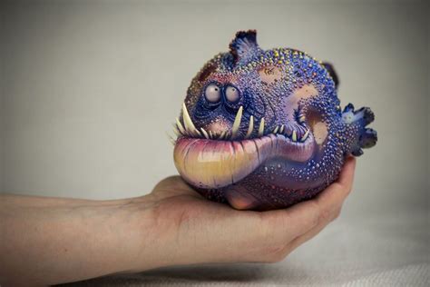 Oddly Cute Sea Creatures Sculpted From Polymer Clay Art Dolls Sea