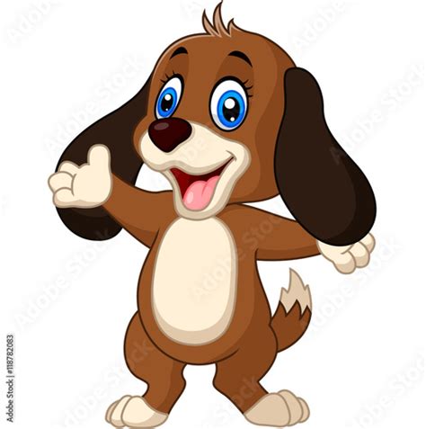 Cute Dog Presenting Stock Image And Royalty Free Vector Files On