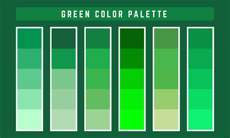 Paleta De Colores Vector Verde 2209406 Vector En Vecteezy