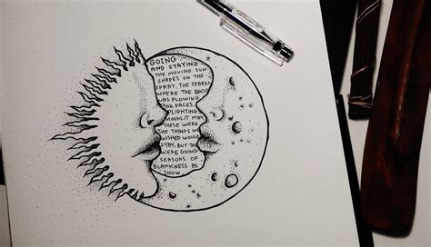 Moon And Sun Dotwork Kiss By Elenoosh On Deviantart