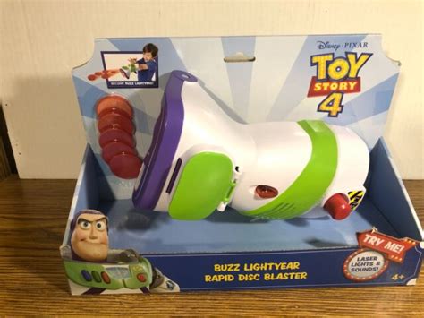 Toy Story 4 Buzz Lightyear Rapid Disc Blaster Shooter Disney Pixar