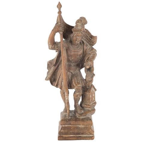18th Century German Carved Wood Figure Of Saint Florian At 1stdibs