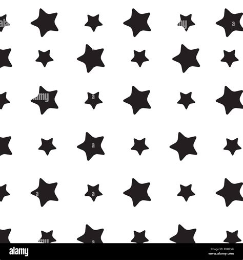 Stars Sky Black White Pattern Stars Background And Starburst Stars
