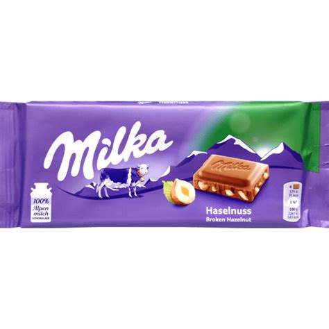 Milka Haselnuss Hazelnut Chocolate 100g German Foods