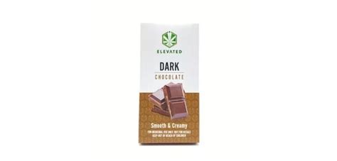 Elevated Dark Chocolate Bar 100mg Indica Weedsource