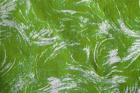 Fabric Texture With Lime Green Swirl Pattern Picture Free Photograph