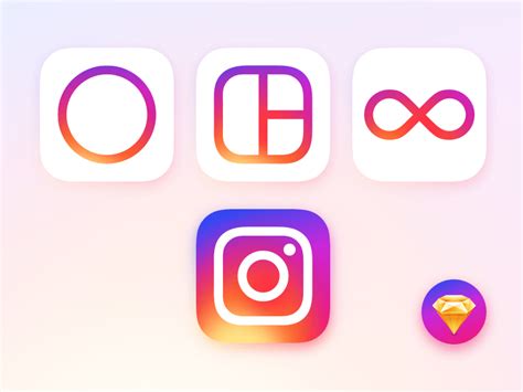 Instagram Logos In Sketch Freebie Download Sketch Resource Sketch Repo