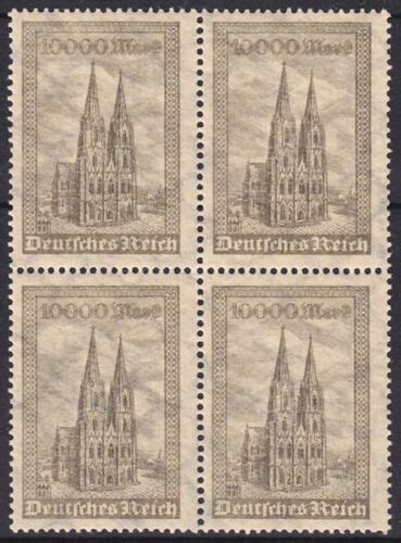Verkauf von briefmarken und postmarken. 1923 Freimarken: Kölner Dom in Farbe b - - Briefmarken ...