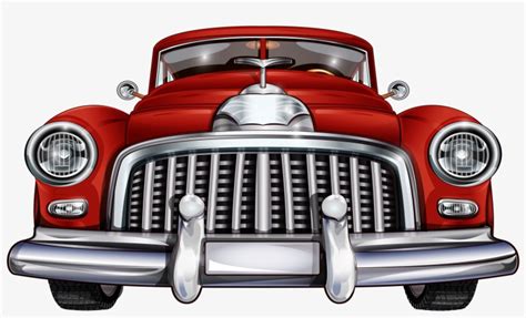 28 Collection Of Red Classic Car Clipart Vintage Car Front View
