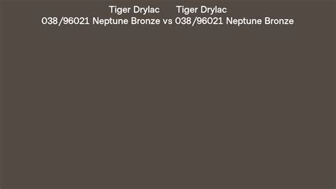 Tiger Drylac Neptune Bronze Vs Neptune Bronze Side