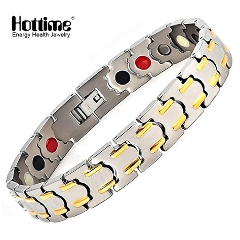 Hottime Luxury Healthy Magnet Bracelet For Mens Energy Magnetic