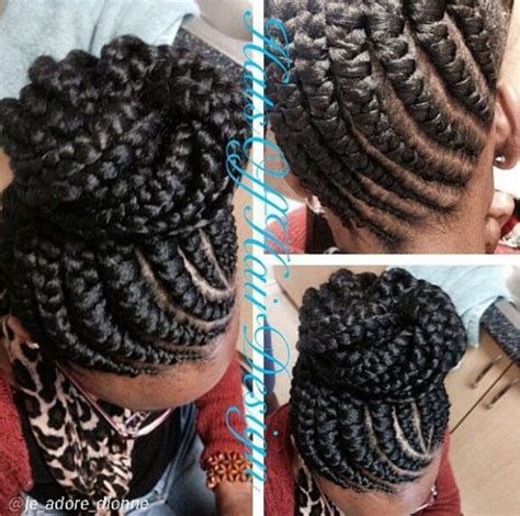 How to style braids 2018 ; ghana braids, ghana braids with updo, straight up braids ...