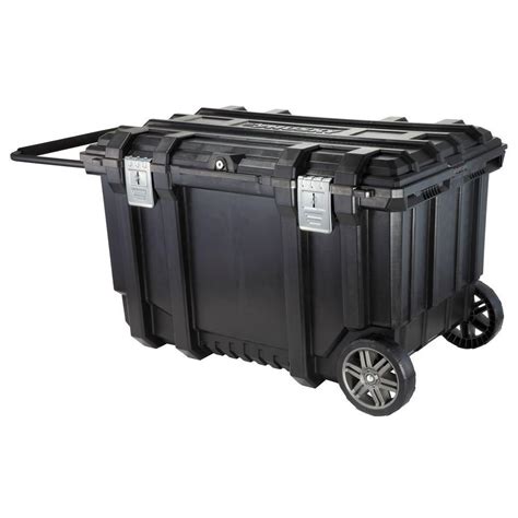 Kobalt 45 In Black Plastic Wheels Lockable Tool Box In The Portable