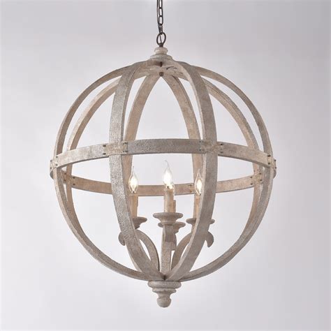 Brilliant ceiling light gold leaf. Luxury Rustic Style 4-Light Wooden Globe Chandelier ...