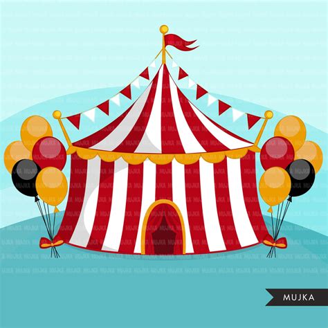Circus Clipart Big Top Carnival Graphics Circus Animal Mujka Cliparts