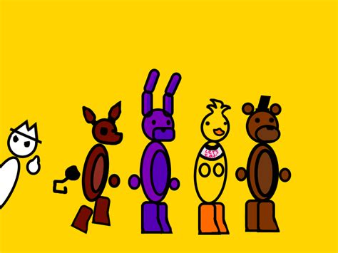 Decided To Do The Models Of The Whole Fazbear Gang With The Zero