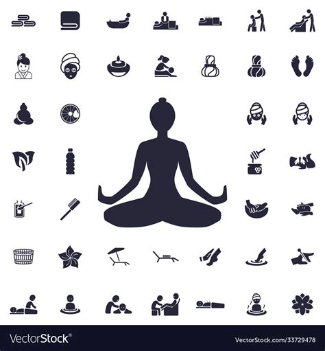 Yoga Icon Royalty Free Vector Image Vectorstock