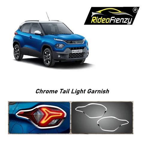 Buy Tata Punch Chrome Tail Light Garnish Covers Online India Tata