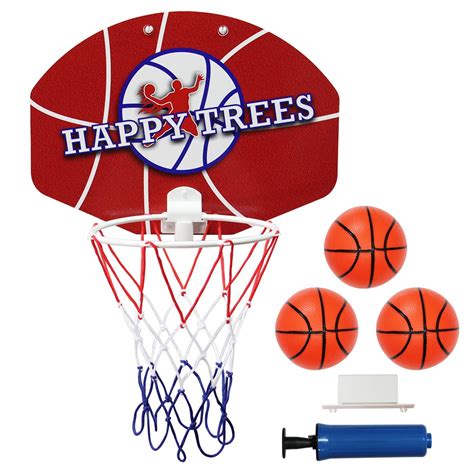 Buy Happy Trees Slam Dunk Mini Basketball Hoop Set Toy Backboard For