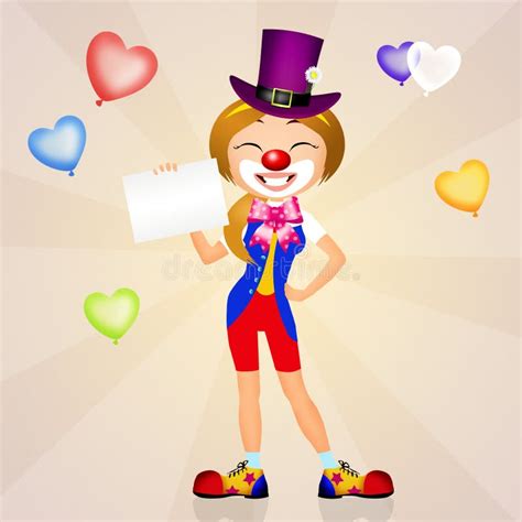 Girl Clown Stock Illustration Illustration Of Joyful 43672385