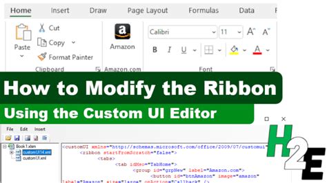 How To Customize The Excel Ribbon Using The Custom Ui Editor
