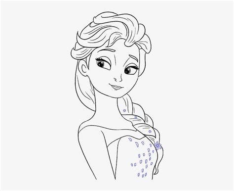 How To Draw Elsa From Frozen Printable Step By Step Drawing Sheet My
