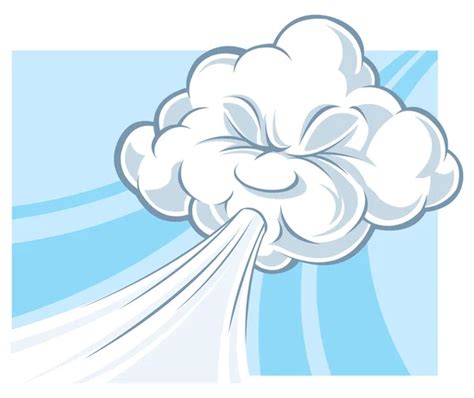 ᐈ Cloud Blowing Wind Stock Cliparts Royalty Free Clouds Blowing Wind