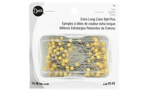 dritz pins extra long color ball 1 75 250pc 1 kroger