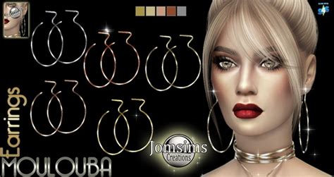 Moulouba Earrings At Jomsims Creations Sims 4 Updates