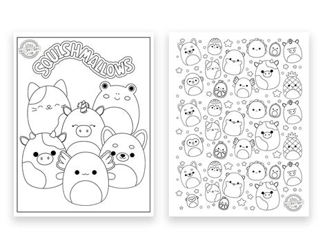 Squishmallows Coloring Pages For Kids Free Printable Sheets