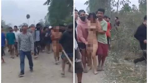 Shocking Video From Manipur Shows Kuki Women Paraded Naked While Men
