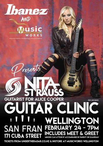Nita Strauss Wellington Guitar Clinic Wellington Eventfinda