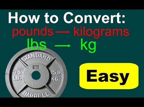 You can do the reverse unit conversion from kg to lbs, or enter any two units below a gram is defined as one thousandth of a kilogram. Converting lbs to kg (lbs to kg conversion) - YouTube