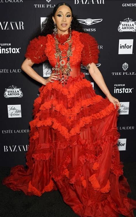 Pin By Antonette On Cardi B Red Dress Maxi Fashion Fashion Outfits