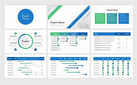 Project Status Professional Powerpoint Template Powerpoint Status