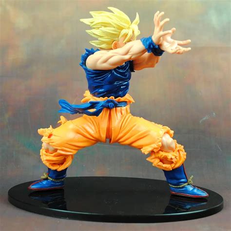 Anime Dragon Ball Z Son Goku Super Saiyan Pvc Action Figure Collectible Model Toy 18cm Free