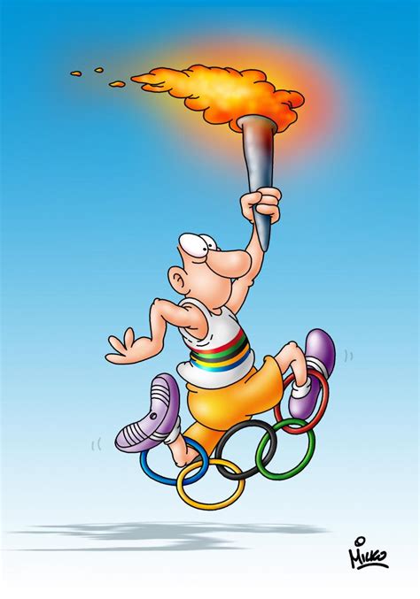 Modern Olympics Cartoon Movement