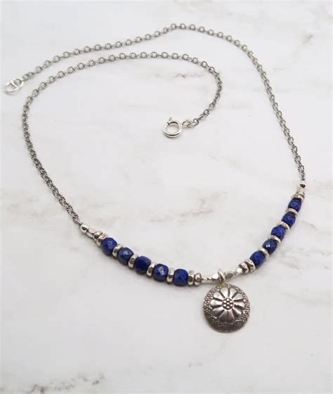 Denim Lapis Necklace Alison Designs Jewelry