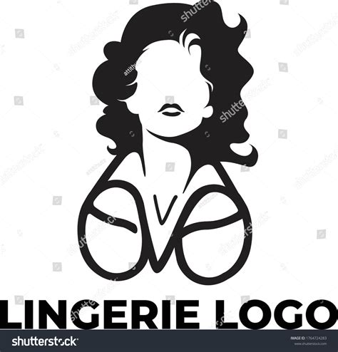 Sexy Logo Lingerie Swimsuit Brand เวกเตอร์สต็อก ปลอดค่าลิขสิทธิ์