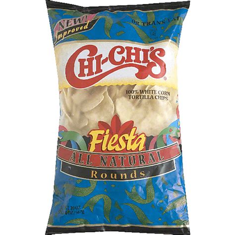 chi chis fiesta tortilla chips 100 white corn rounds corn market basket