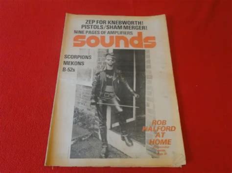Vintage Rock N Roll Newspaper Pulp Magazine Sounds Scorpions Mekons B 52s 79 P19 20 00 Picclick